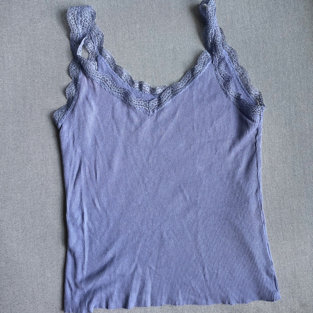 Periwinkle Ribbed tank top